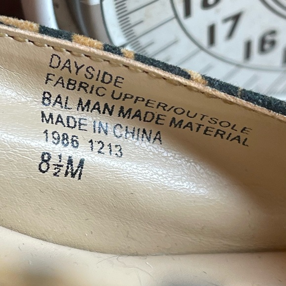 NINE WEST Dayside Slip On Open Toe Leopard Cheetah Print Wedge Sandal Heels 8.5 - Picture 11 of 14